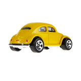 Mattel Hot Wheels screen time transformers bumblebee 1:64th scale die cast yellow vw beetle yellow car vehicle back angle