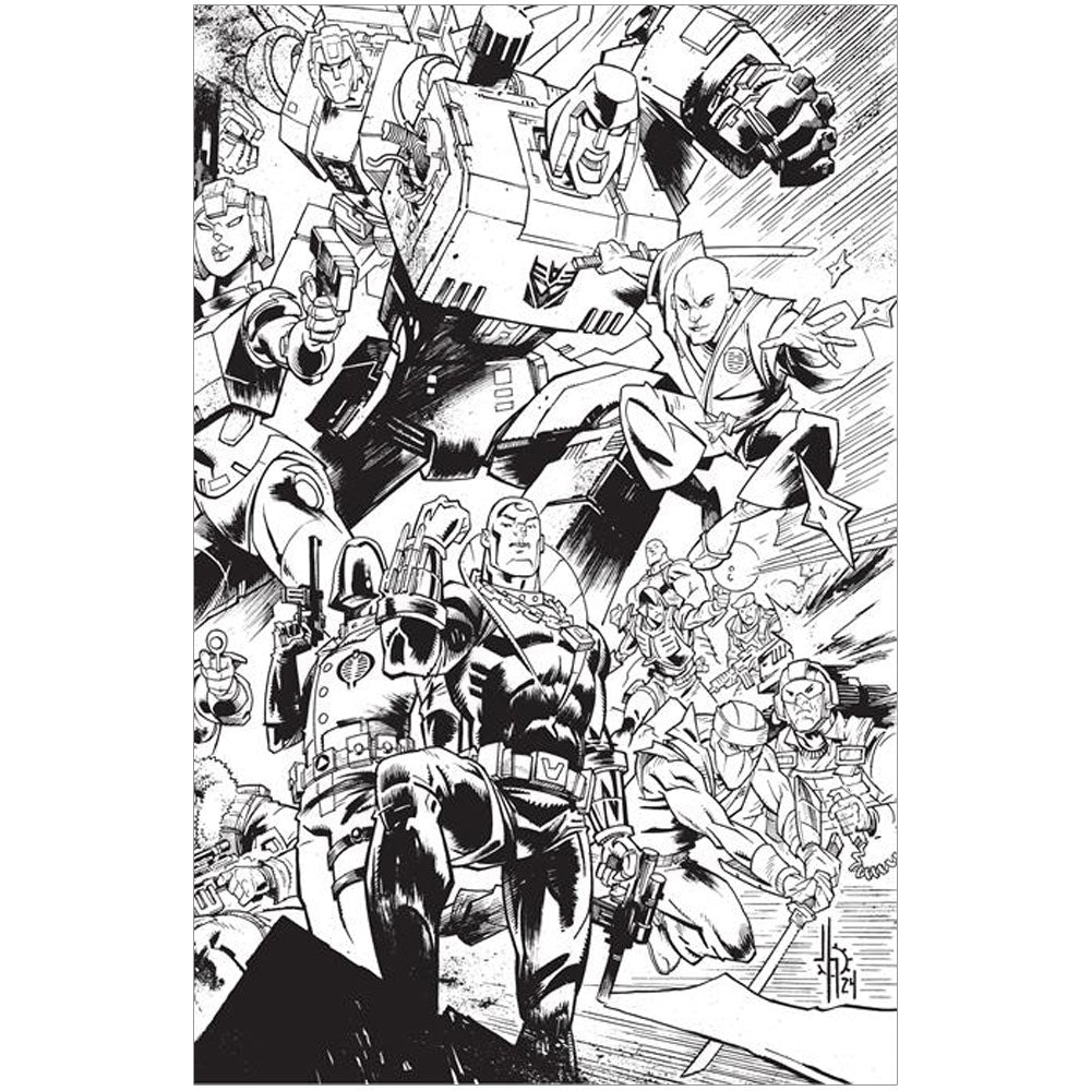 Destro #1 Cover J (B&W Howard Energon Universe Anniversary Variant) - Comic Book