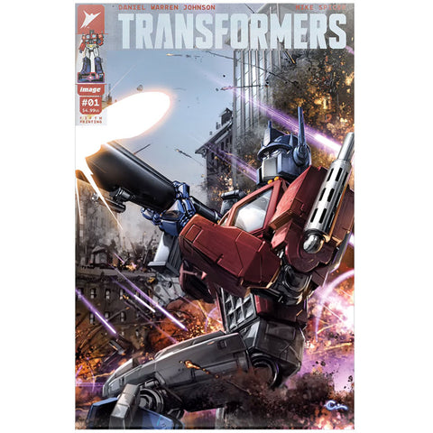 Skybound Image Comics Transformers 001 Fifth Printing Artist Exclusive Clayton Crain Trade Dress Cover Optimus Prime Comic