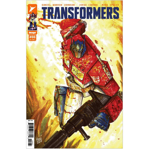 Skybound Image Comics Transformers issue 08 retailer exclusive alessandro micelli encased comics cover optimus prime