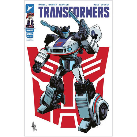 Skybound Image Comics Transformers Issue 04 Second printing cover B jason howard variant jazz comic book