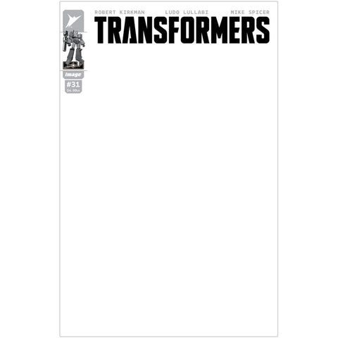 Skybound transformers issue 31 blank sketch cover comic book