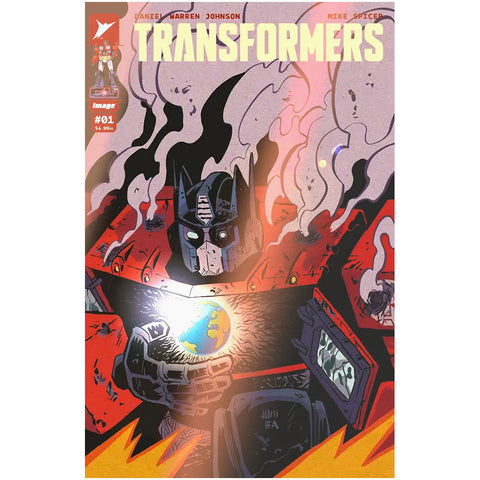 Skybound Image Comics Transformers Issue 1 retailer exclusive cover juni ba foil variant optimus prime comic book