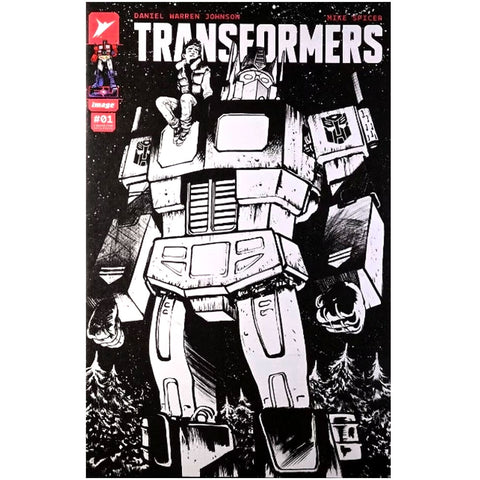 Transformers #1 SDCC 2023 Ashcan (Black & White Panel Variant) - Comic Book