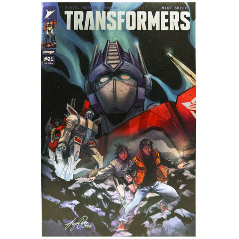 Skybound Image Comics Transformers issue 001 Whatnot Retailer Exclusive foil variant cover siya oum comic book