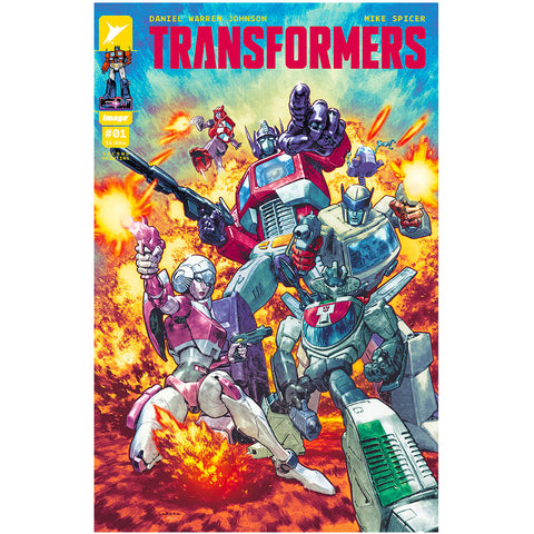 Skybound Image Transformers issue 001 Second Run Autobot Team Lewis Larosa cover comic book