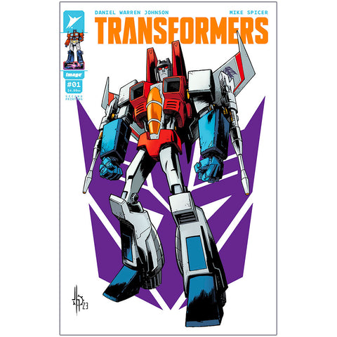 Transformers #1 (Second Run) Starscream Howard Variant - Comic Book