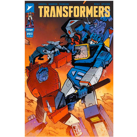 Transfromers issue 3 cover a comic book skybound image soundwave optimus