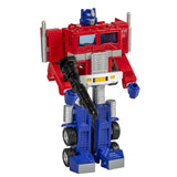 Transformers 40th Anniversary TFTM Retro reissue G1 Optimus Prime walmart exclusive red robot toy accessories angle