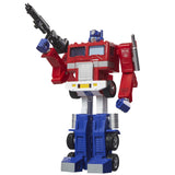 Transformers 40th Anniversary TFTM Retro reissue G1 Optimus Prime walmart exclusive red robot toy accessories front