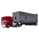 Transformers 40th Anniversary TFTM Retro reissue G1 Optimus Prime walmart exclusive red semi truck with trailer toy side