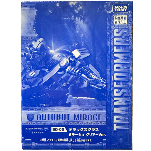 Transformers ROTB Rise of the Beasts Beast Awakening BD-06 autobot mirage clear version takaratomy japan blue box package front