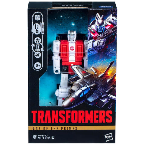 Transformers Age of the Primes aerialbot air raid deluxe hasbro usa box package front