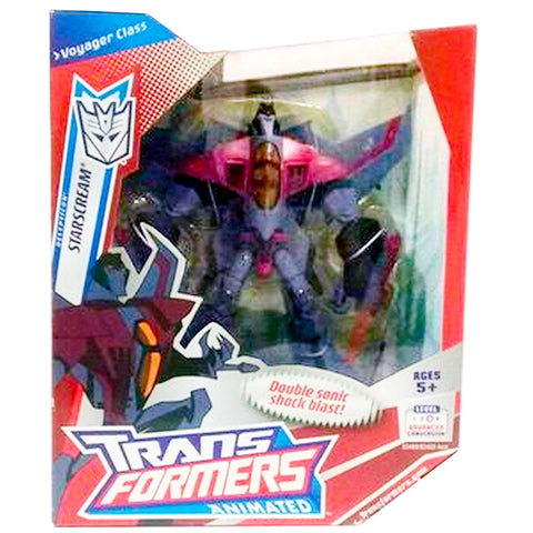 Transformers Animated Starscream Voyager Hasbro Asia Robot Mode Vertical Variant box package front low res