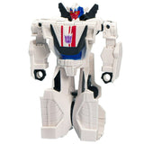 Transformers Earthspark Breakdown 1-step flip changer white robot action figure toy
