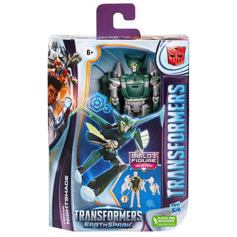 Transformers Earthspark Nightshade deluxe box package front