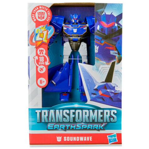 Transformers Earthspark Soundwave Deluxe hasbro usa box package front