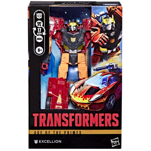 Transformers Generations Age of the Primes Excellion deluxe hasbro usa target exclusive cybertron galaxy force box package front