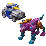 Transformers Generations Age of the Primes wreck 'n Doom collection carnivac vs fisitron ironfist deluxe 2-pack amazon exclusive alt-mode toy accessories