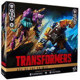 Transformers Generations Age of the Primes wreck 'n Doom collection carnivac vs fisitron ironfist deluxe 2-pack amazon exclusive box package front angle