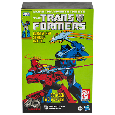 Transformers Generations Comic Edition Deceptico Straxus leader hasbro pulse exclusive box package front