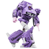 Transformers Generations comic edition shockwave voyager 40th Anniversary marvel comics purple action figure toy comic pose