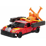 Transformers Generations Legacy Evolution Armada Universe Powerlinx Hot Shot & Minicon Joly Hasbro Pulsecon2023 exclusive red race car toy accessories