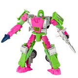 Transformers Generations Legacy Evolution Toxitron Collection G2 Universe Autobot Mirage deluxe walmart exclusive unreleased pink green robot action figure toy accessories front