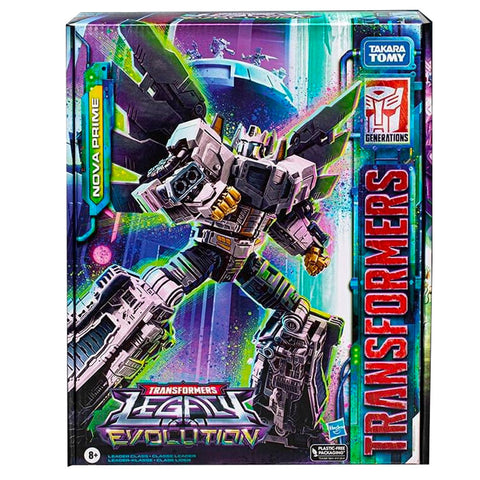 Transformers Generations Legacy Evolution Nova Prime Leader Amazon Exclusive box package front