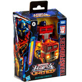 Transformers Generations Legacy United G1 Universe Optimus Prime deluxe box package front angle