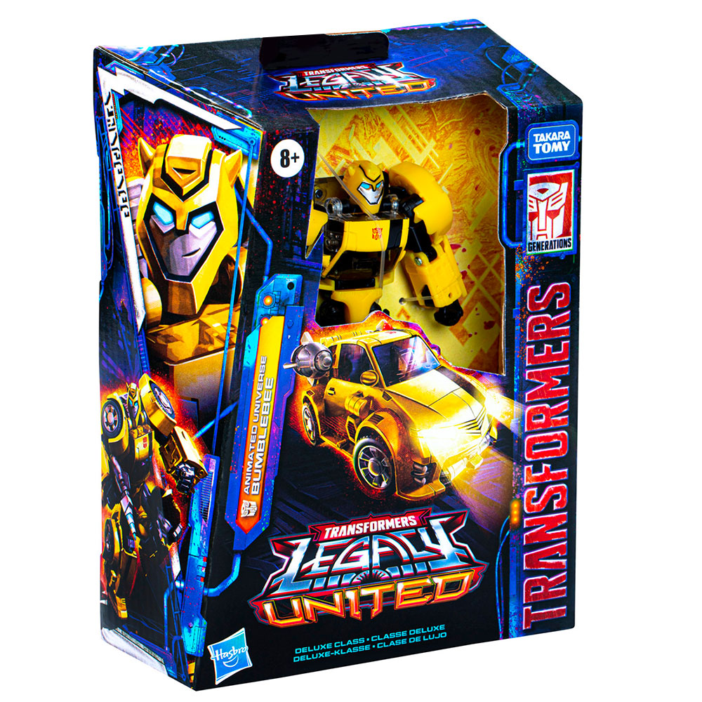 Transformers Generations Legacy United Animated Bumblebee Deluxe Toy ...