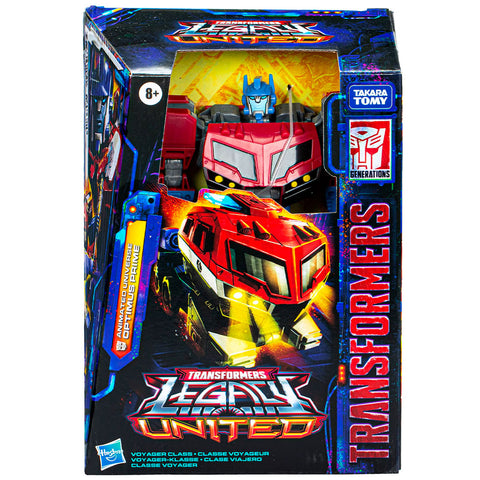 Transformers Generations Legacy United Animated Universe Optimus Prime voyager box package front