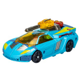 Transformers Generations Legacy United Cybertron Universe Hot Shot deluxe blue race car toy accessories
