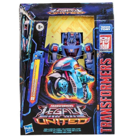 Transformers Generations Legacy United Cyberverse Universe Chromia deluxe box package front