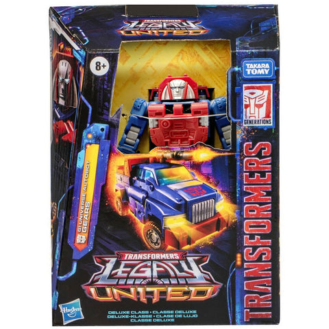 Transformers Generations Legacy United G1 Universe Autobot Gears deluxe Hasbro box package front photo
