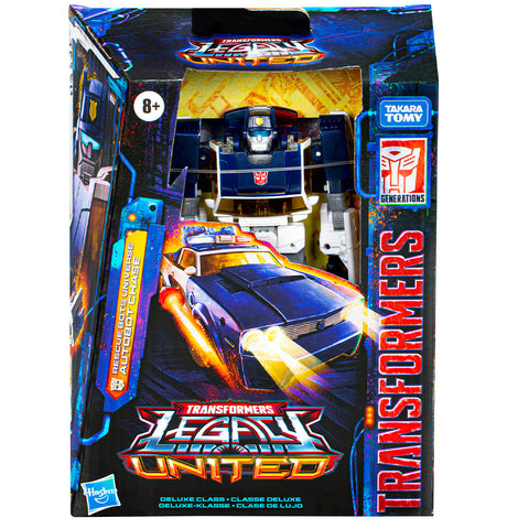Transformers Generations Legacy United Robot Heroes universe chase deluxe box package front