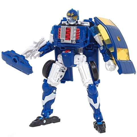 Transformers Generations Legacy United Robots In Disguise 2000 Universe sideburn deluxe blue robot action figure toy photo