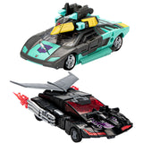 Transformers Generations SHattered Glass Collection Rodimus Sideswipe Decepticon Whisper minicon 2-pack vehicle race car toys