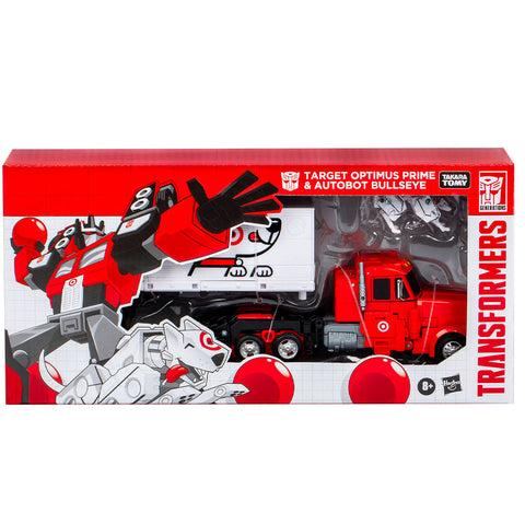 Transformers Generations 40th anniversary Target optimus prime autobot bullseye exclusive box package front