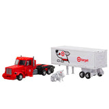 Transformers Target Optimus Prime & Autobot Bullseye exclusive red semi truck trailer toy accessories