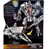 Transformers Hunt for the Decepticons Movie Starscream leader hasbro canada multilingual sticker variant box package back
