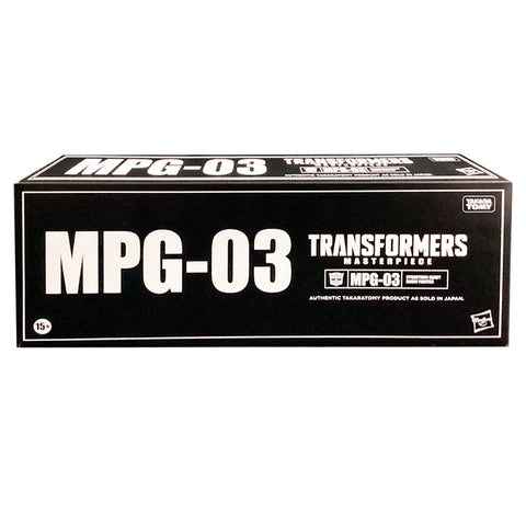 Transformers Masterpiece MPG-03 Trainbot Yukikaze hasbro usa black sleeve box package front