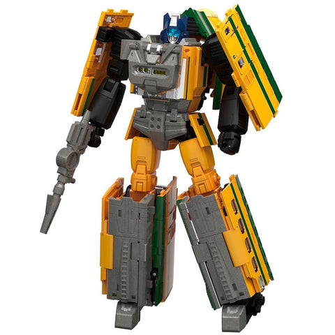 Transformers Masterpiece MPG-08 Trainbot Yamabuki Takaratomy Japan yellow green robot action figure toy accessories