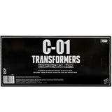 Transformers Missing Link C-01 Optimus Prime Toy Edition Hasbro USA black sleeve box package back