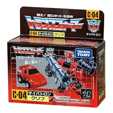 Transformers Missing Link C-04 Cliff Minibot Cliffjumper japan takaratomy box package front angle photo