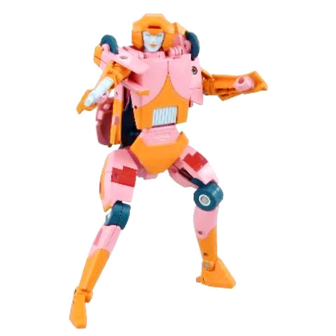 Transformers Missing Link C-07 Arcee Prototype version Takaratomy Japan orange action figure robot toy accessories low res