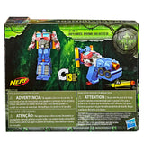 Transformers Movie ROTB Rise of the BEasts Nerf 2-in-1 Optimus Prime Blaster Hasbro Pre-production old logo box package back