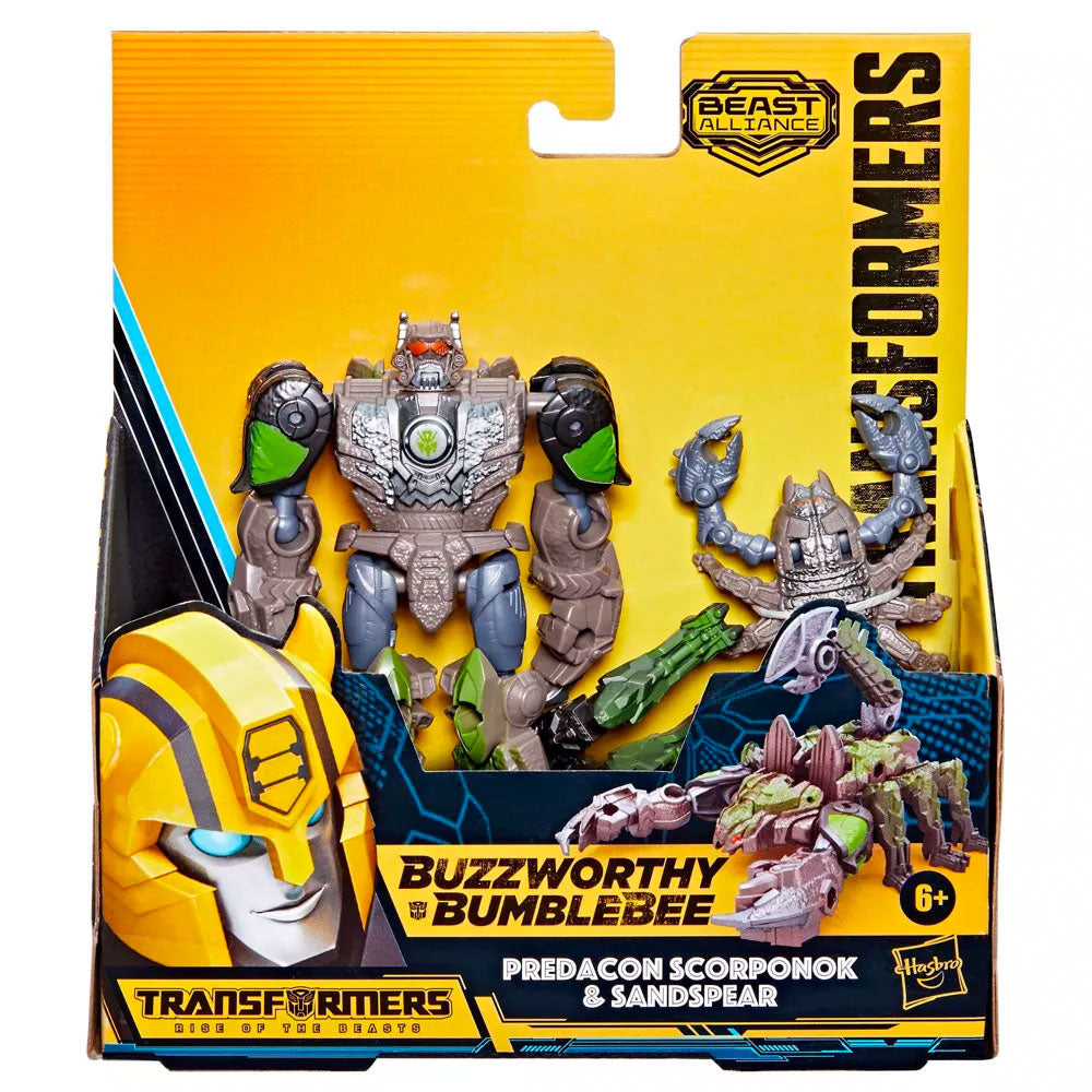 Transformers Buzzworthy Bumblebee Beast Alliance Predacon Scorponok & Sandspear - Beast Weaponizer 2-Pack Transformers Buzzworthy Bumblebee Beast Alliance Predacon Scorponok & Sandspear - Beast Weaponizer 2-Pack