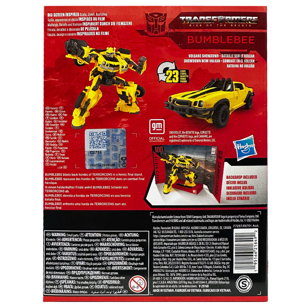 Transformers Studio Series 100 Bumblebee Deluxe Painted Face Variant ...