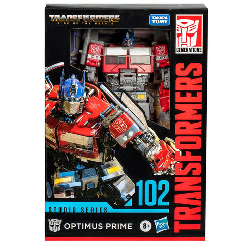 Transformers movie Studio Series 102 Optimus Prime voyager hasbro Rise of the beasts ROTB Black box package front